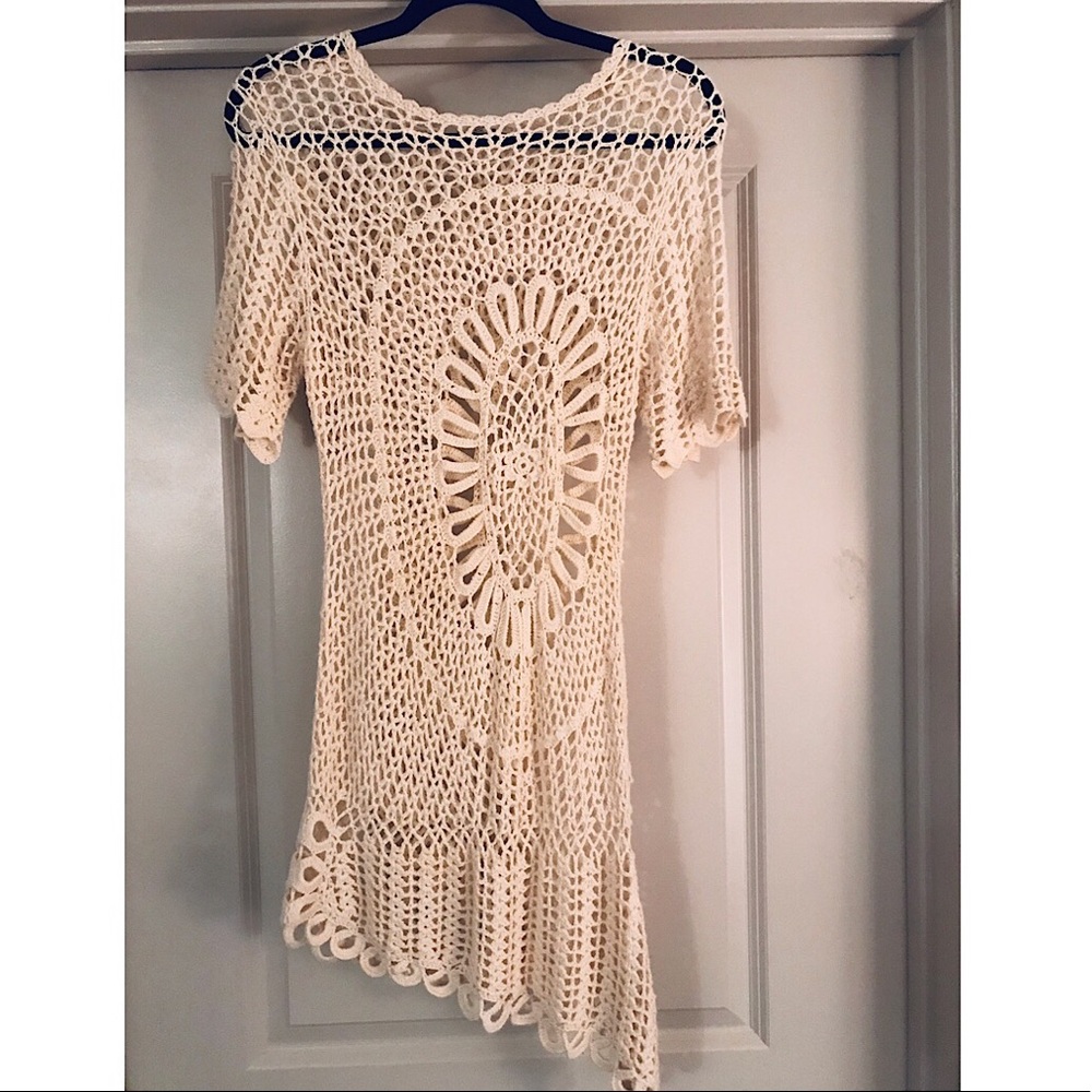 Boho Crochet Dress/Pool Cover up